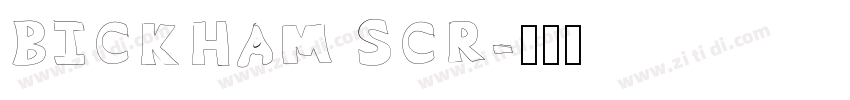 BICKHAM SCR字体转换